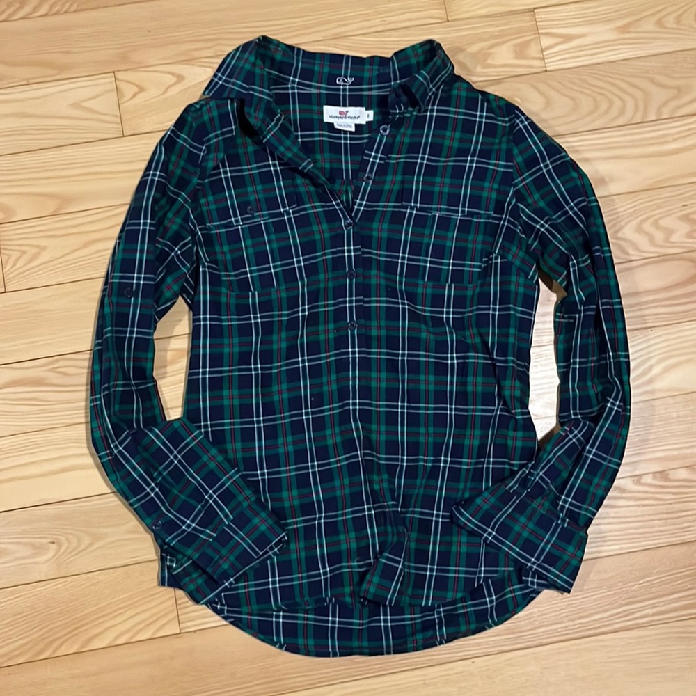 Vineyard Vines tartan popover